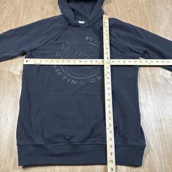 Gymshark Long Sleeve Black Lifting Club Pullover Hoodie. Mens Size Medium - Picture 4 of 6